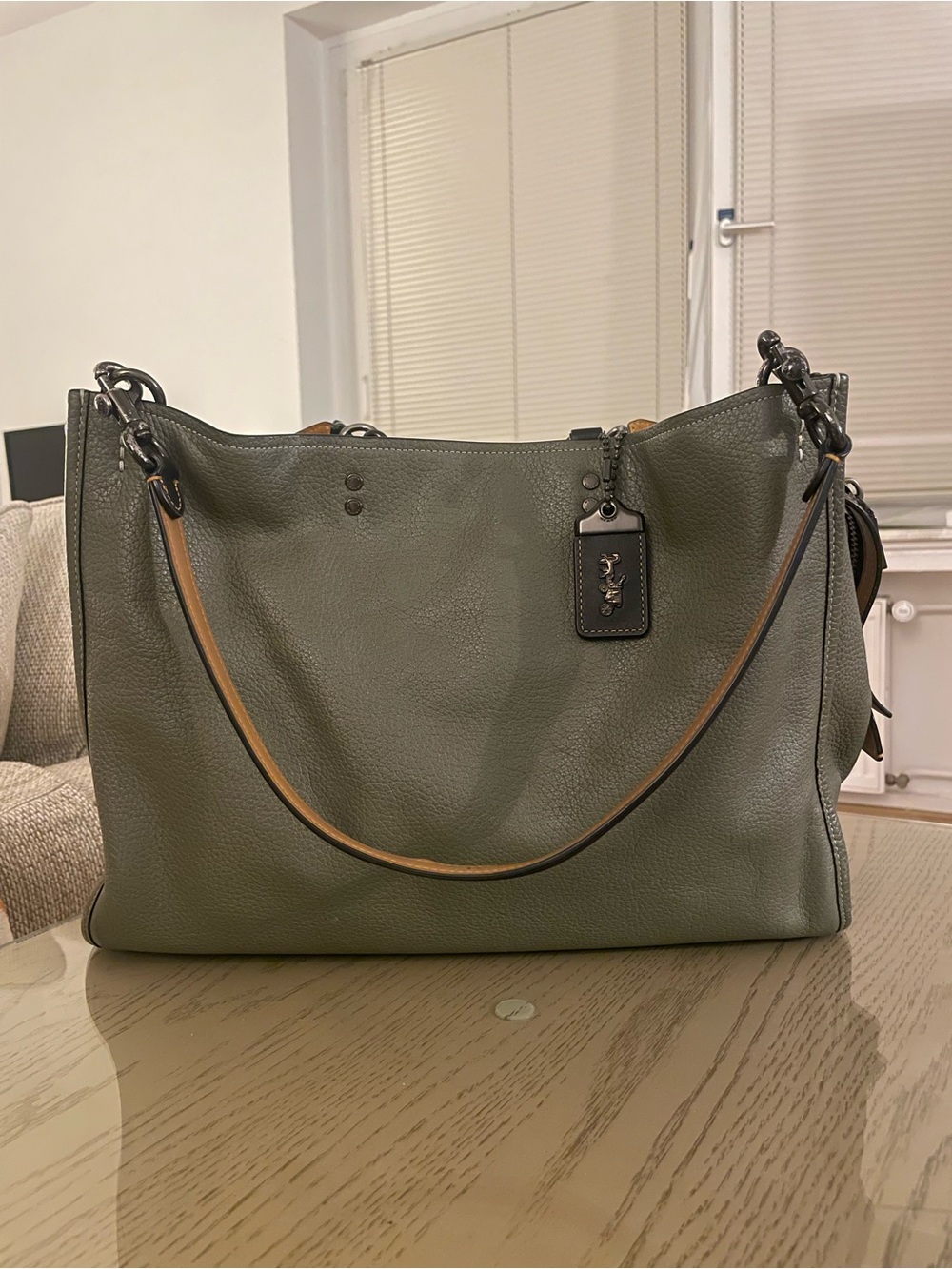 Coach Army Green Rogue Bag 39